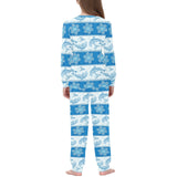 Dolphin Tribal Pattern Kids' Boys' Girls' All Over Print Pajama Set