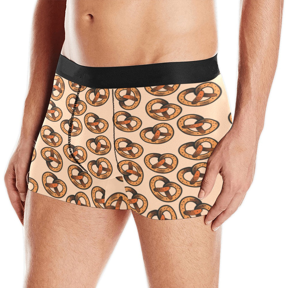 Pretzels Pattern Print Design 02 Men's All Over Print Boxer Briefs Men's Underwear