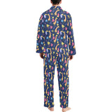 Giraffe Pattern Print Design 04 Men's Long Pajama Set