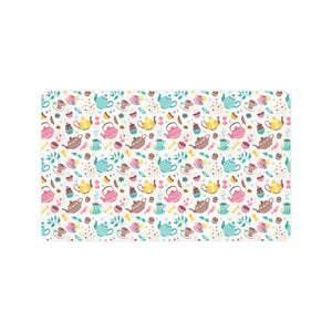 Tea pots Pattern Print Design 05 Doormat