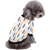 Surfboard Pattern Print Design 04 All Over Print Pet Dog Round Neck Fuzzy Shirt