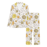 Potato Chips Pattern Print Design 02 Women's Long Pajama Set