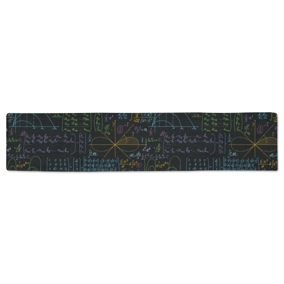 Math Pattern Print Design 04 Table Runner