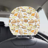 Cheese Pattern Theme Car Headrest Cover