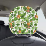 Pineapple Flower Leaves Pattern Car Headrest Cover