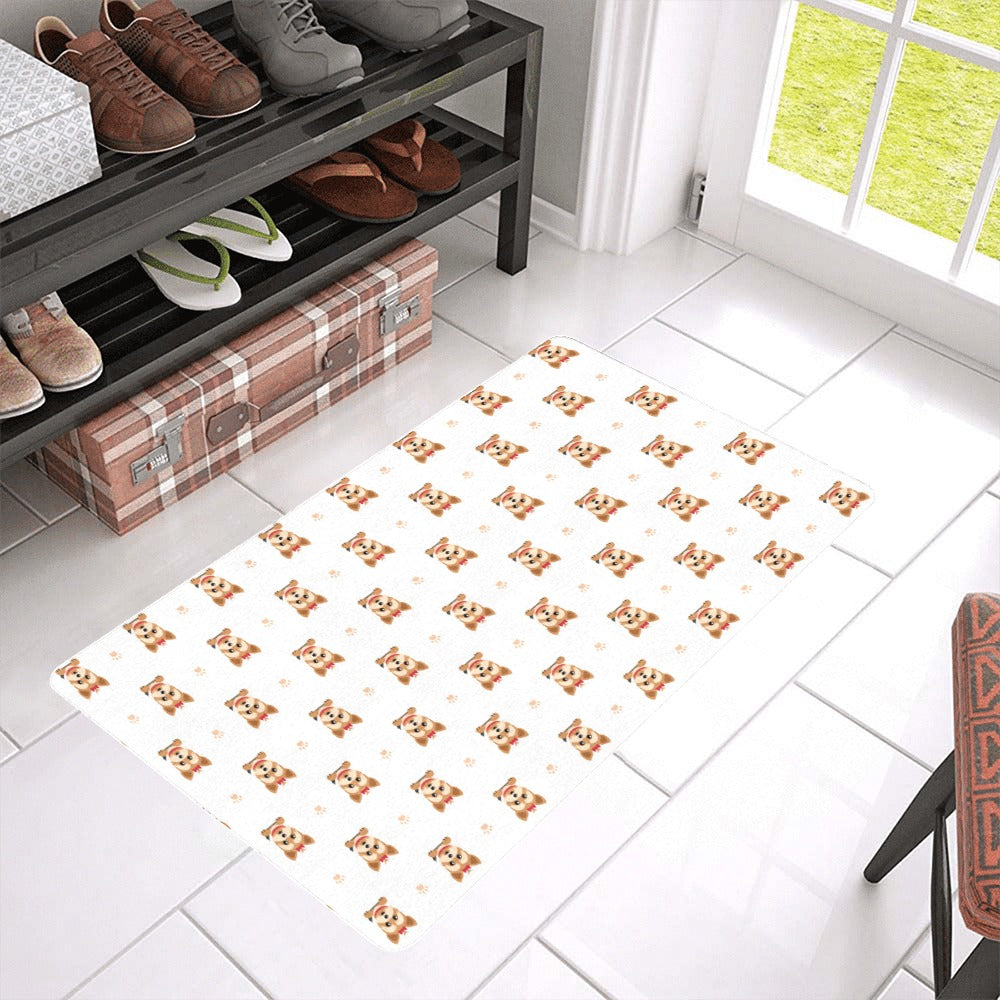 Yorkshire Terrier Pattern Print Design 03 Doormat