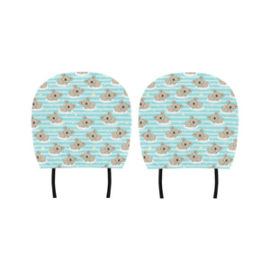 Sleep Koala Pattern Car Headrest Cover