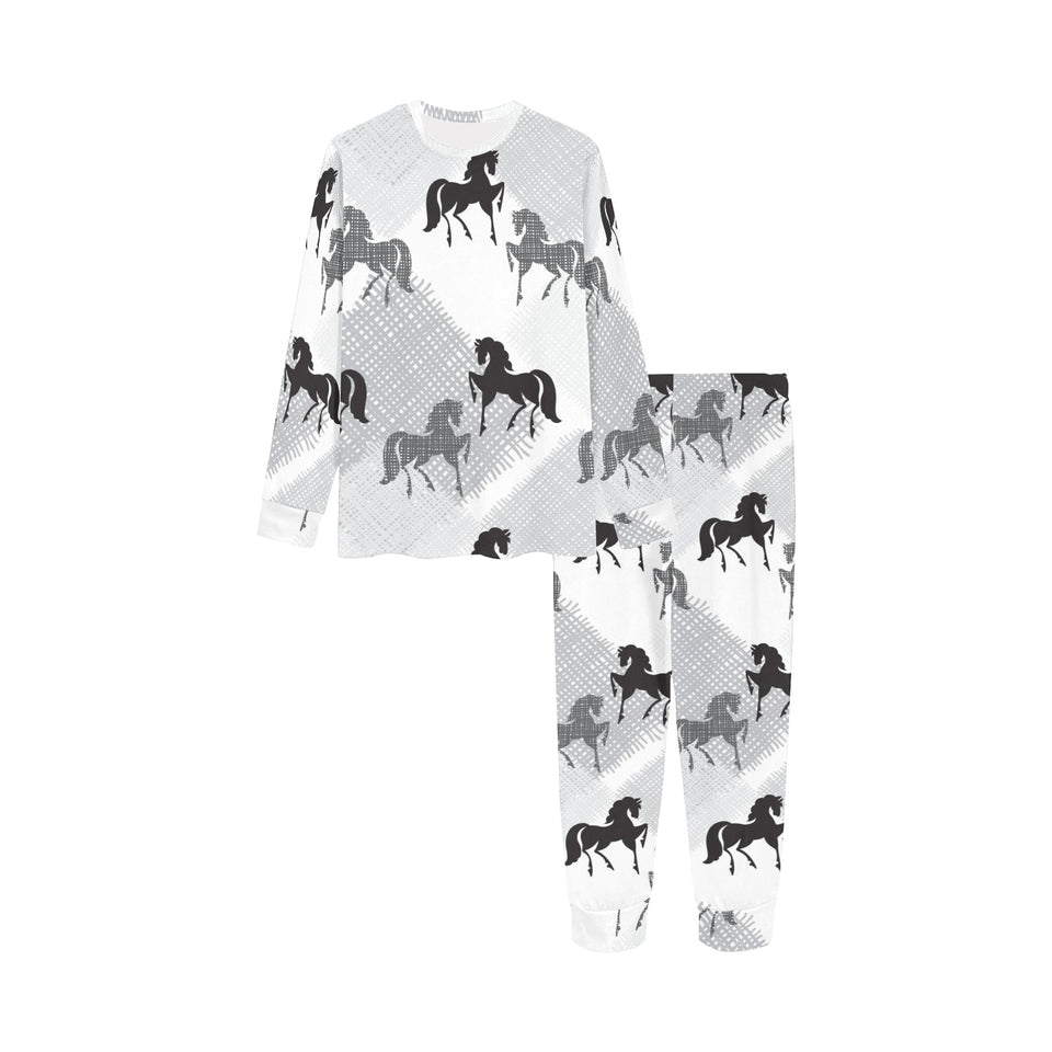 Horse Pattern Kids' Boys' Girls' All Over Print Pajama Set