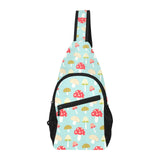 Mushroom Pattern Background All Over Print Chest Bag