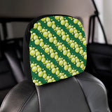 Tennis Pattern Print Design 04 Car Headrest Cover