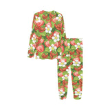 Strawberry Leaves Flower Pattern Kids' Boys' Girls' All Over Print Pajama Set