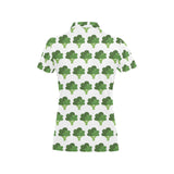 Broccoli Pattern Women's All Over Print Polo Shirt