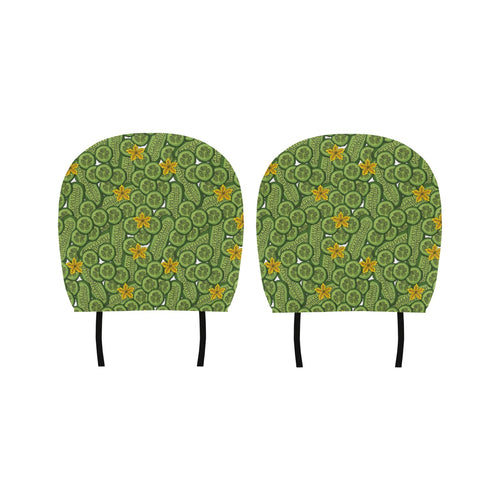 Cucumber Pattern Theme Car Headrest Cover