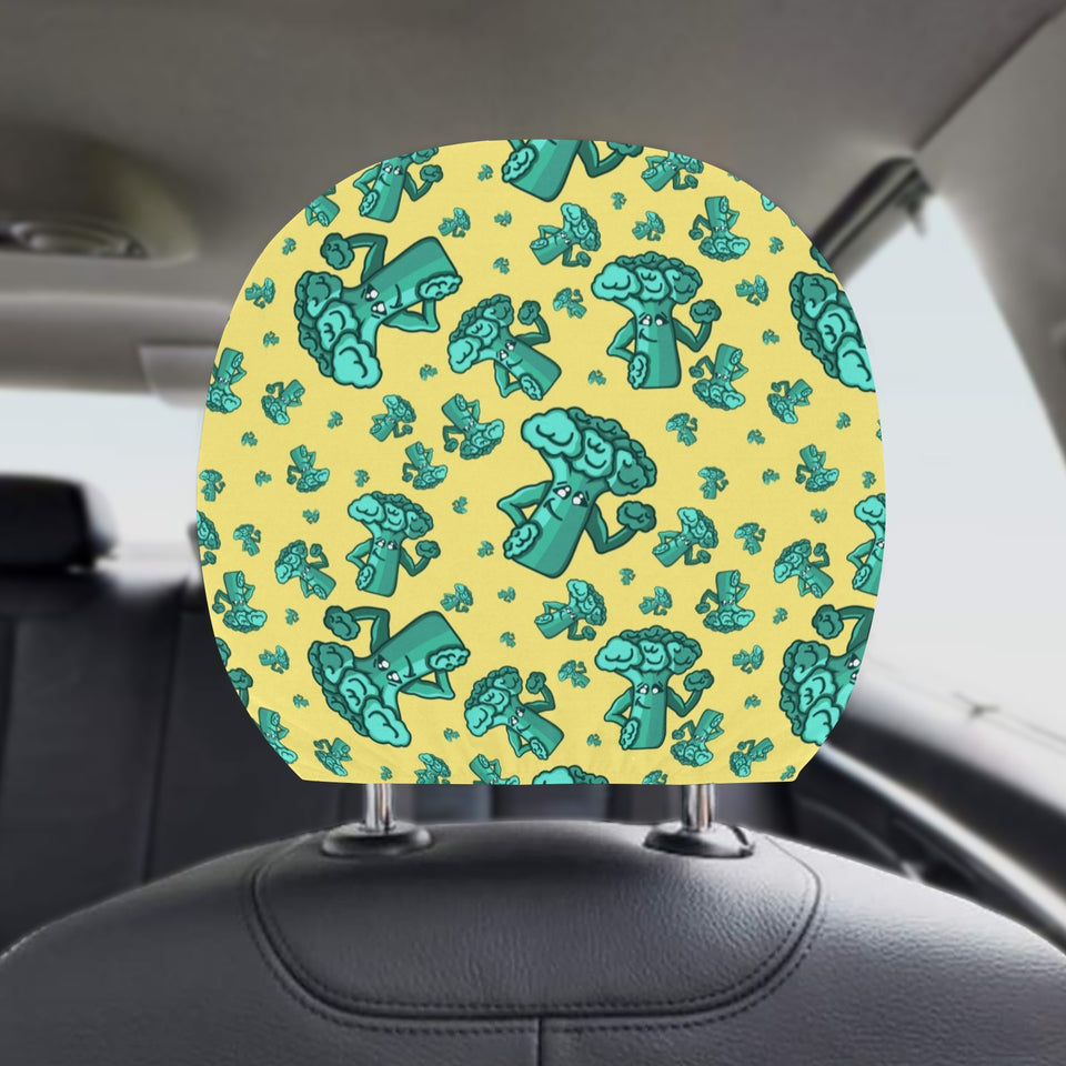 Cute Broccoli Pattern Car Headrest Cover