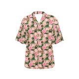 Rose Pattern Print Design 04 Women's All Over Print Hawaiian Shirt