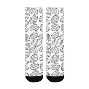 Potato Chips Pattern Print Design 03 Crew Socks