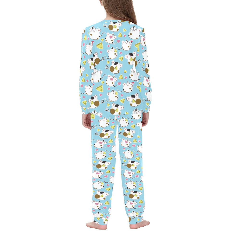 Guinea Pig Pattern Print Design 03 Kids' Boys' Girls' All Over Print Pajama Set