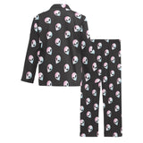 Alien Pattern Print Design 04 Men's Long Pajama Set