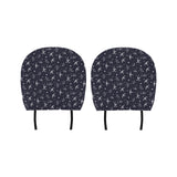 Swallow Pattern Print Design 02 Car Headrest Cover