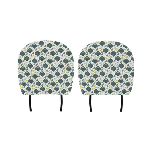 Stingray Pattern Print Design 03 Car Headrest Cover