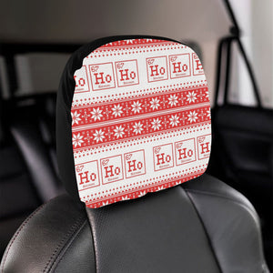 Chemistry Periodic Table Pattern Print Design 03 Car Headrest Cover