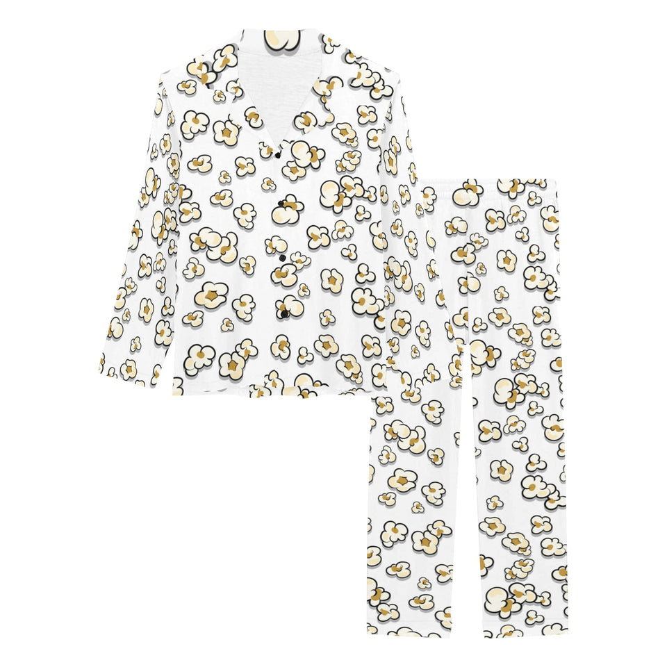 Popcorn Pattern Print Design 04 Women's Long Pajama Set