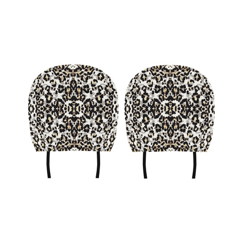 Leopard Skin Pattern Car Headrest Cover