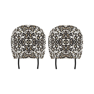 Leopard Skin Pattern Car Headrest Cover