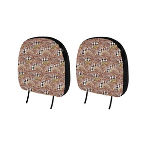 Chameleon Lizard Pattern Car Headrest Cover