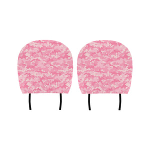 Pink Camo Camouflage Pattern Car Headrest Cover