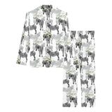 Zebra Pattern Women's Long Pajama Set