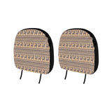 Llama Pattern Ethnic Motifs Car Headrest Cover