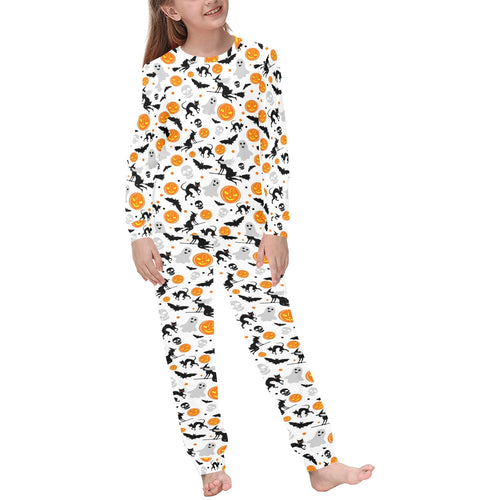 Halloween Pattern Kids' Boys' Girls' All Over Print Pajama Set