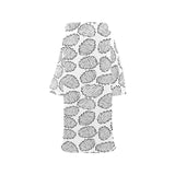 Potato Chips Pattern Print Design 03 Blanket Robe with Sleeves