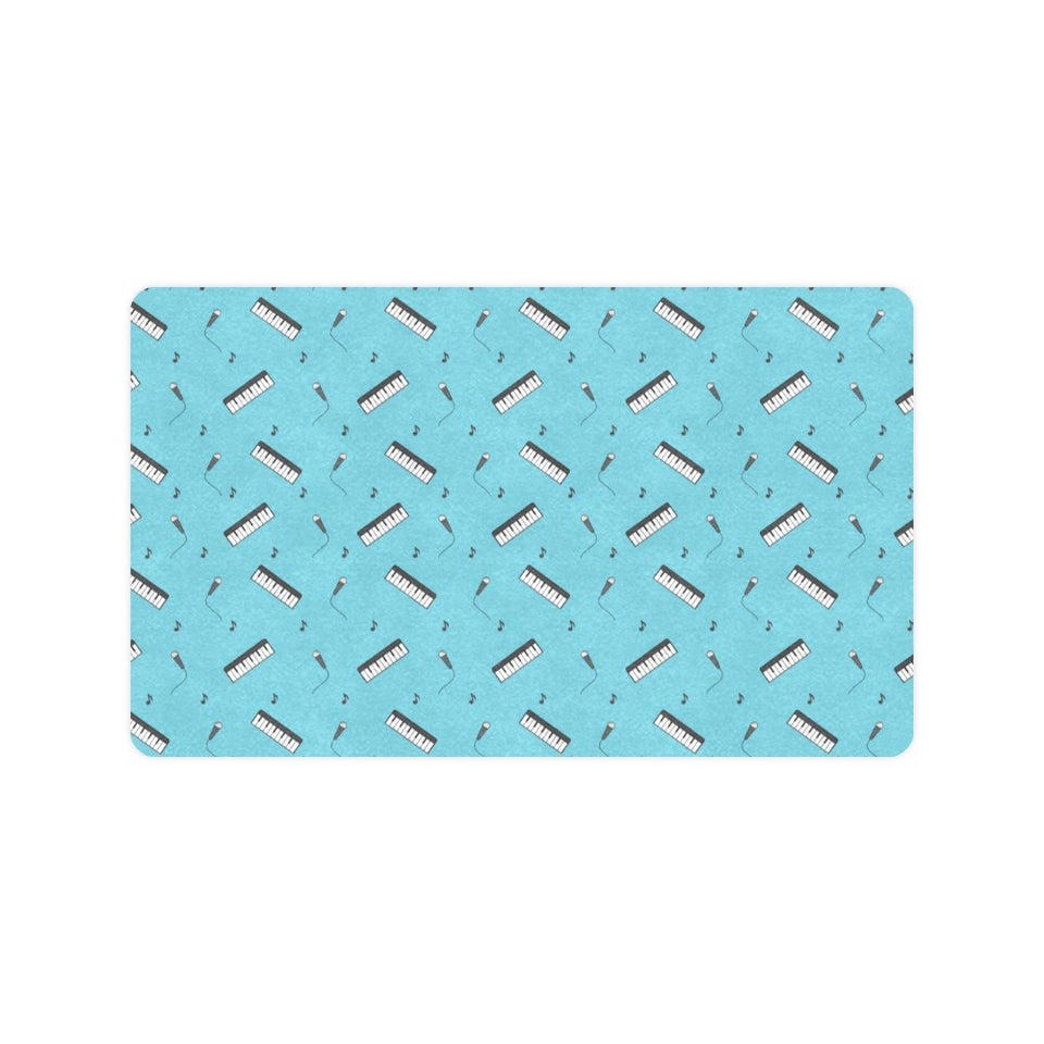 Piano Pattern Print Design 01 Doormat