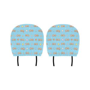 Sleep Sloth Pattern Car Headrest Cover