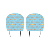 Sleep Sloth Pattern Car Headrest Cover