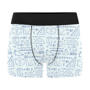 Math Pattern Print Design 03 Men's All Over Print Boxer Briefs Men's Underwear