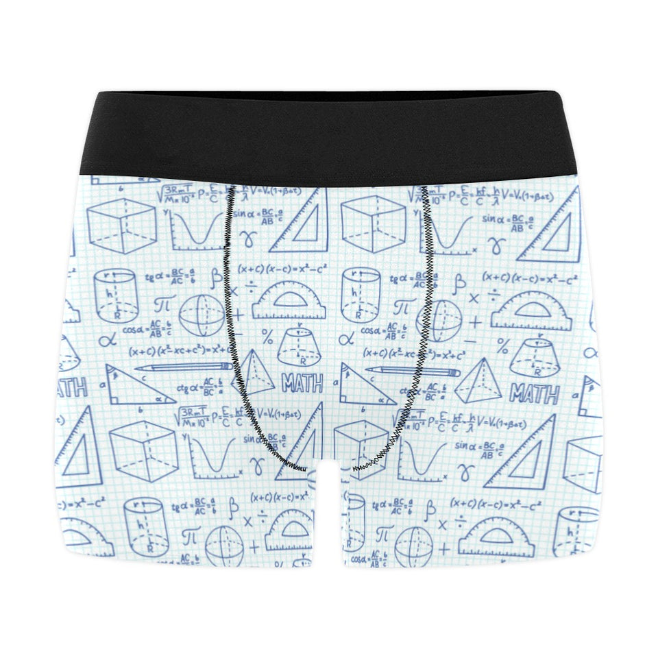 Math Pattern Print Design 03 Men's All Over Print Boxer Briefs Men's Underwear