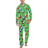 Billiard Ball Pattern Print Design 02 Men's Long Pajama Set