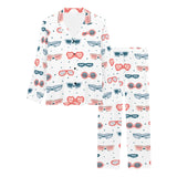 Sun Glasses Pattern Print Design 02 Women's Long Pajama Set