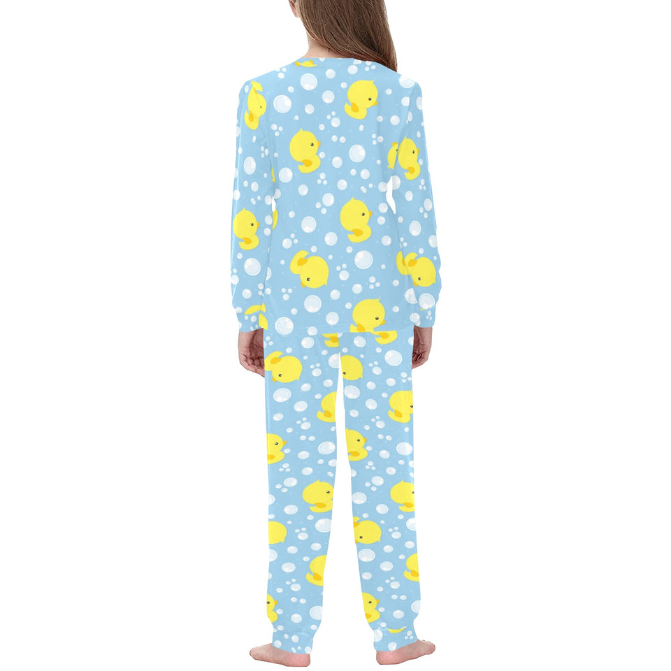 Duck Pattern Print Design 02 Kids' Boys' Girls' All Over Print Pajama Set