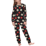 Dice Pattern Print Design 04 Kids' Boys' Girls' All Over Print Pajama Set