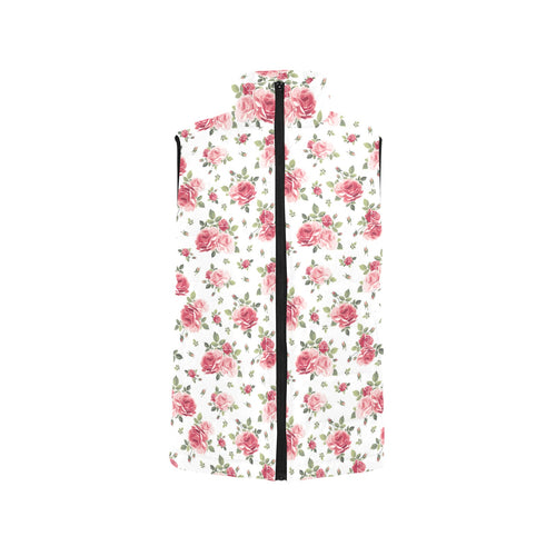 Rose Pattern Print Design 02 Men's Padded Vest