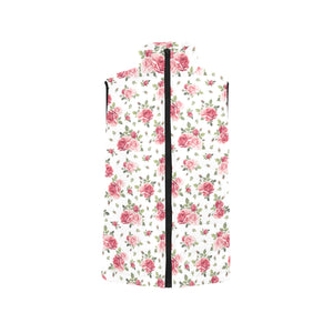 Rose Pattern Print Design 02 Men's Padded Vest