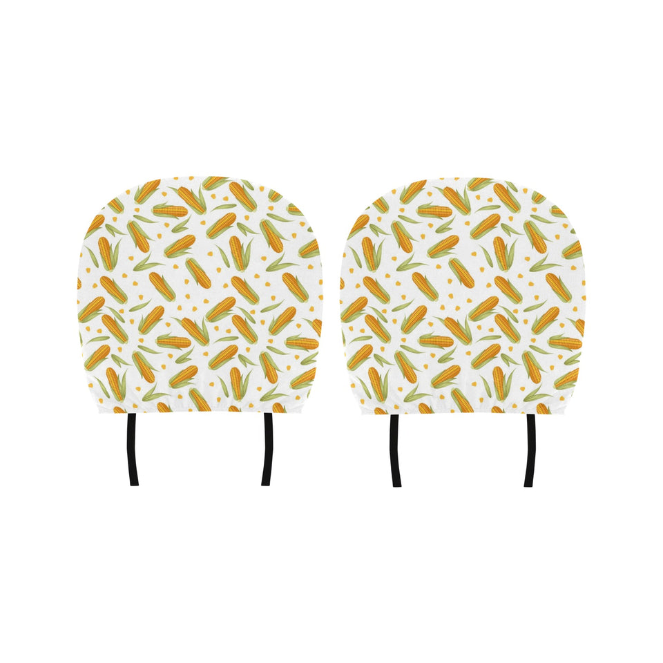 Corn Pattern Print Design 04 Car Headrest Cover