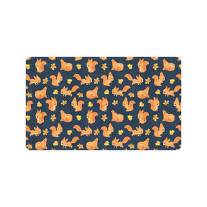 Squirrel Pattern Print Design 05 Doormat