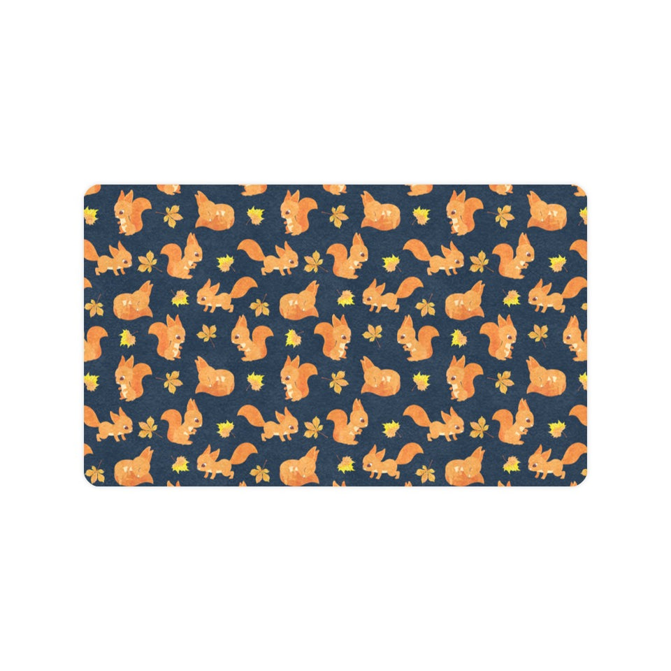 Squirrel Pattern Print Design 05 Doormat