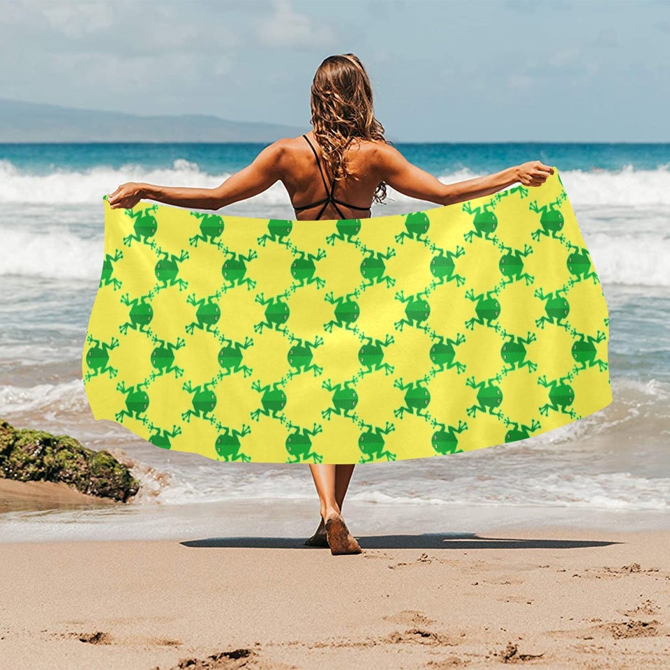 Frog Pattern Beach Towel