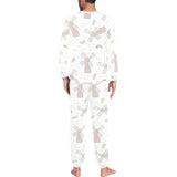 Windmill Pattern Background Men's All Over Print Pajama